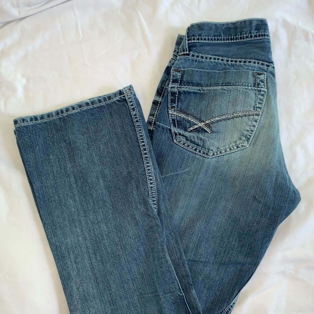 BKE Denim FULTON Jeans 30 Tag Sz 30/32 Style: KBK1806R Flaws/measurement in pics